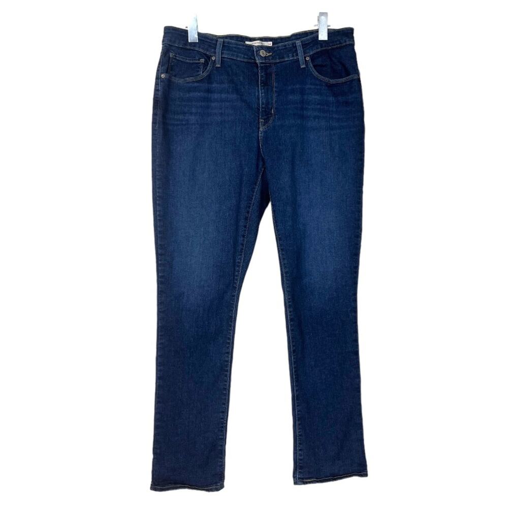 Levi’s Women’s Jeans Classic Mid Rise Skinny Ankle Dark Wash Size 34x30, 18 Plus